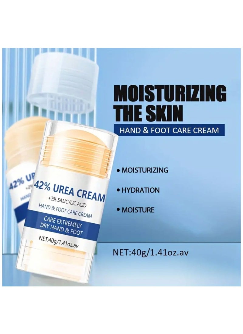 MEC 2 pcs Advance Repair Urea Cream 42% + Salicylic Acid 2%, Foot Balm for Dry Cracked Heels Knees Elbows Hands Repair Treatment, Foot Moisturizer Corn Callus Dead Skin Remover Toenail Softener for Foot Care  - Image 4