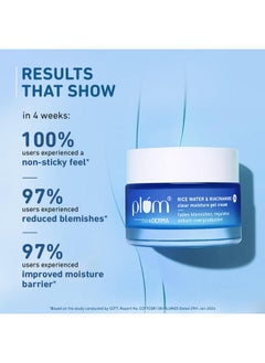Plum 2% Niacinamide & Rice Water Super Light Gel Cream Moisturizer For Face | Oil-Free Hydration | Brightens, Fades Blemishes | Dermat-Tested | All Skin Types | Women & Men | 100% Vegan | 50 G  - Image 4
