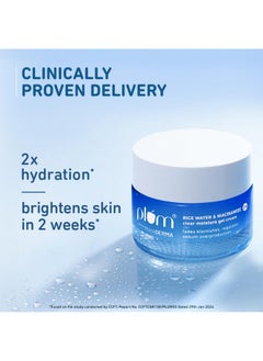 Plum 2% Niacinamide & Rice Water Super Light Gel Cream Moisturizer For Face | Oil-Free Hydration | Brightens, Fades Blemishes | Dermat-Tested | All Skin Types | Women & Men | 100% Vegan | 50 G  - Image 3