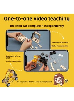 Generic Pupils' Science And Technology Making Small Inventions Kindergarten Handmade DIY Material Interesting Science Small Experiment Suit Children-Specifications:[gift Box A] Geography Synchronization Third Grade 16-piece Set + Manual + Video + Ppt Teaching  - Image 5