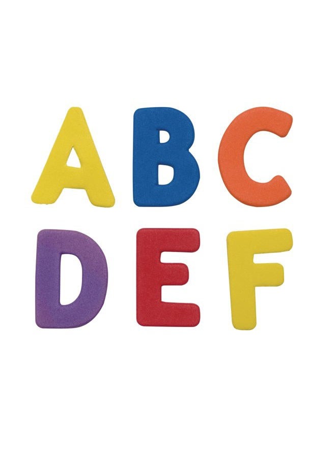 Colorations ABC Foam Shapes, 144 Pieces, 6 Colors, Storage Bucket, Collaging, Decorating, Learning, & Light Tables, ABC Letters, Alphabet Letters, Foam Letters - Image 3