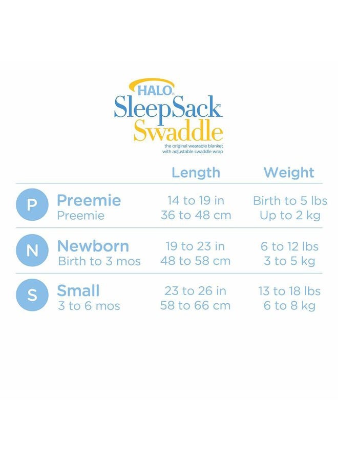 Halo Micro-Fleece Sleepsack Swaddle, 3-Way Adjustable Wearable Blanket, TOG 3.0, Cream, Newborn, 0-3 Months  - Image 5