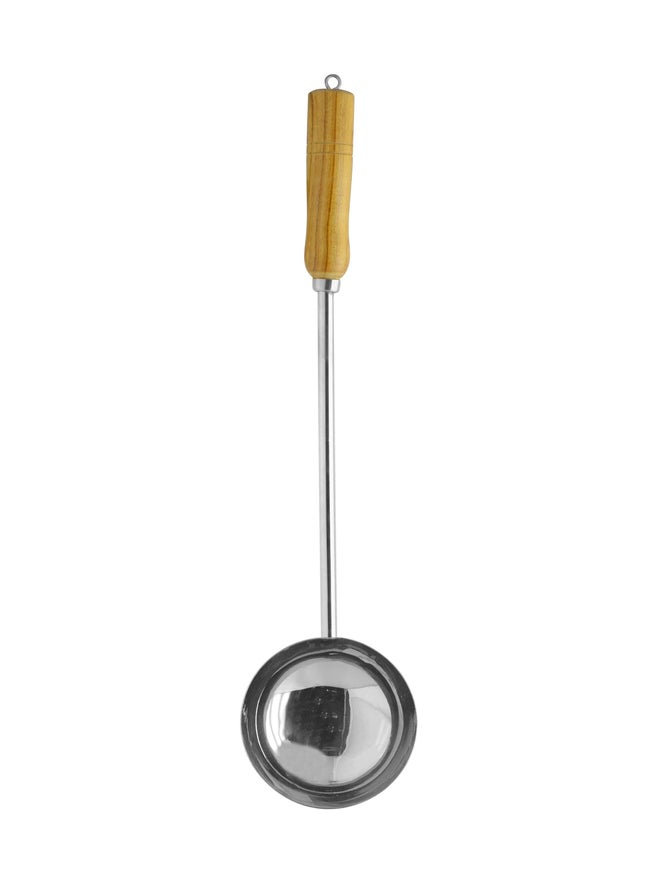 RAJ Steel Uduppi Laddle Wooden Handle - Image 2