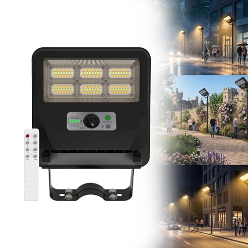 Homehop Solar Street Light Outdoor LED Waterproof 50 Watt Wireless Motion Sensor high Power Lamp for Home, Garden, Wall, Pathway, Dusk to Dawn (4000mAh/3.2V/Warm-ABS) - Image 2