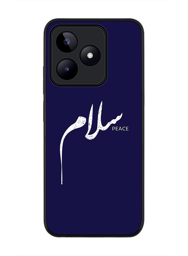 Stylizedd Rugged Black edge case for Realme C51 / Realme Note 50 4G, Slim fit Case Flexible Anti Drop TPU Gel Thin Cover - Salaam - Image 1