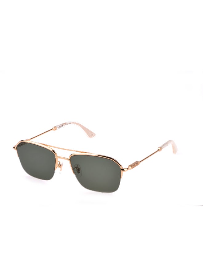 POLICE Semi-Rimless GEOMETRIC Sunglasses SPLL1856300Y - Image 1
