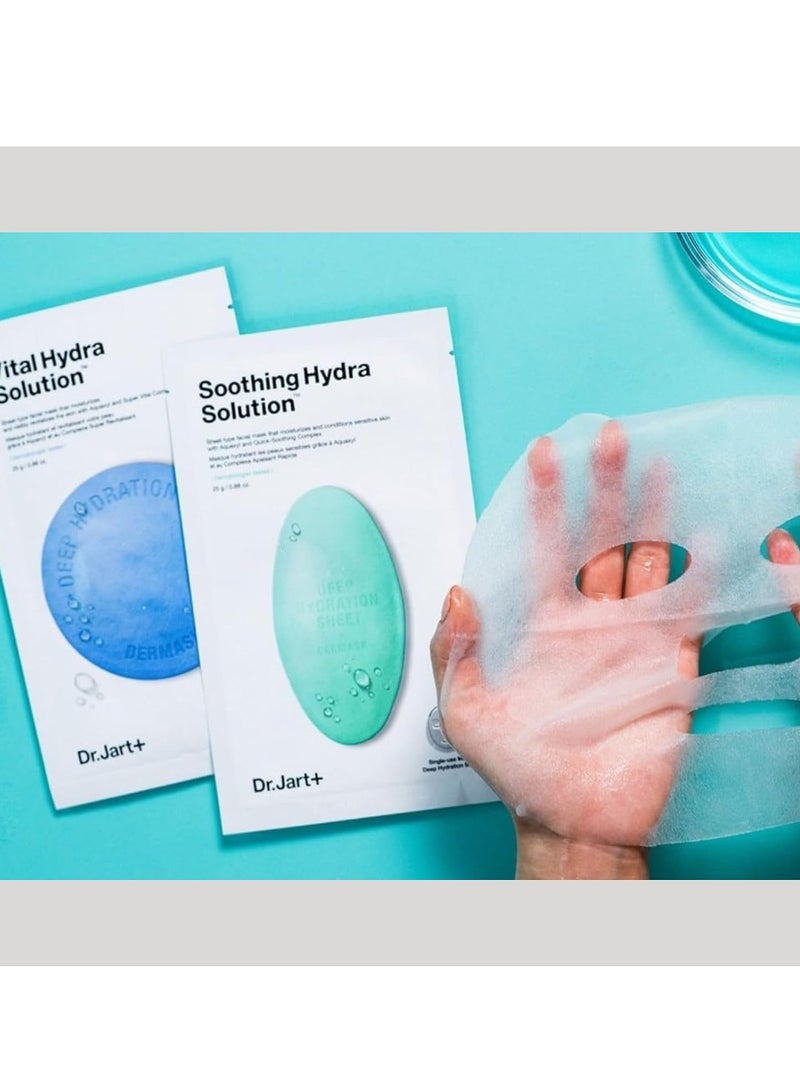 Dr.Jart+ DRJART Dr. Jart+ Dermask Water Jet Vital Hydra Solution 5 Sheets Hyper Adhesion Moistur - Image 3
