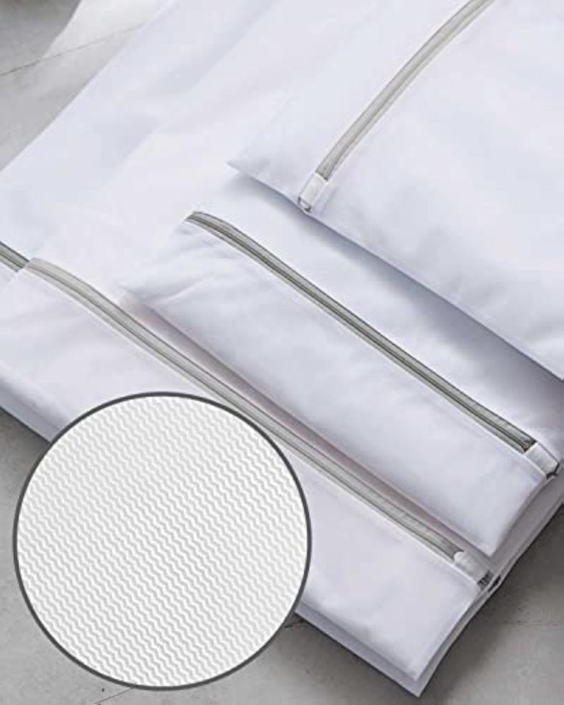 4 Pack Mesh Laundry Bags Wash Bags for Delicate Clothes Washing Storage and Travel Use for College Dorm and Home Laundry Organizer 16 x 20 Inch - Image 5