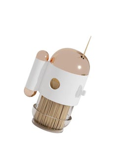 Thoraya Toothpick Holder Dispense Automatic Press Type Palstic Decorative Toothpick Container  - Image 3