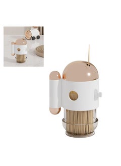 Thoraya Toothpick Holder Dispense Automatic Press Type Palstic Decorative Toothpick Container  - Image 4