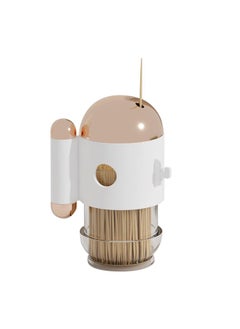 Thoraya Toothpick Holder Dispense Automatic Press Type Palstic Decorative Toothpick Container  - Image 1