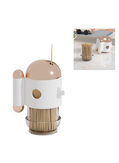 Thoraya Toothpick Holder Dispense Automatic Press Type Palstic Decorative Toothpick Container  - Image 5