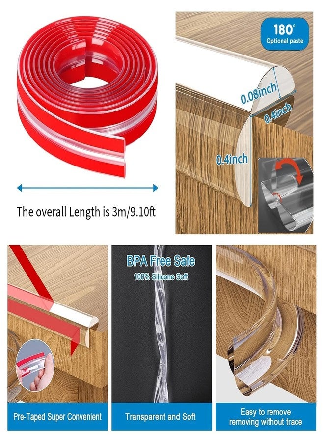 AMIRATE 3 Meter Silicon Corner Protector for Baby Table Corners Edge Protector - Baby Proofing Safety Guards to Shield Infants from Sharp Edges Reliable and Durable Child Safety Corner Soft Bumpers (2) - Image 2