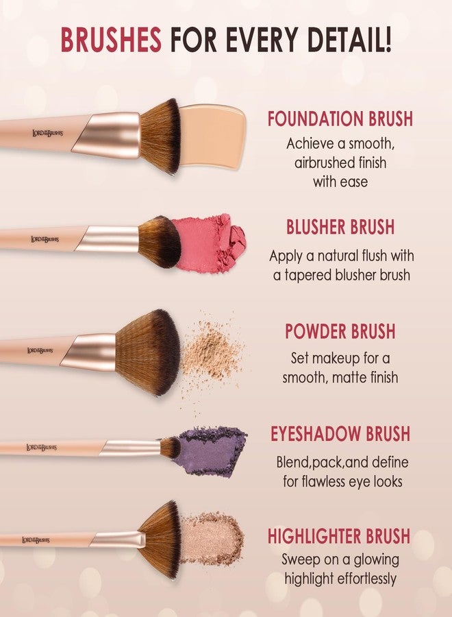 Glam 21 Glam21 Lord Of The Brushes Blusher Brush |Ultra-Soft Bristles for Flawless Blending |Natural Airbrushed Finish Durable & Long-Lasting |Easy-to-Control Handle - Image 5