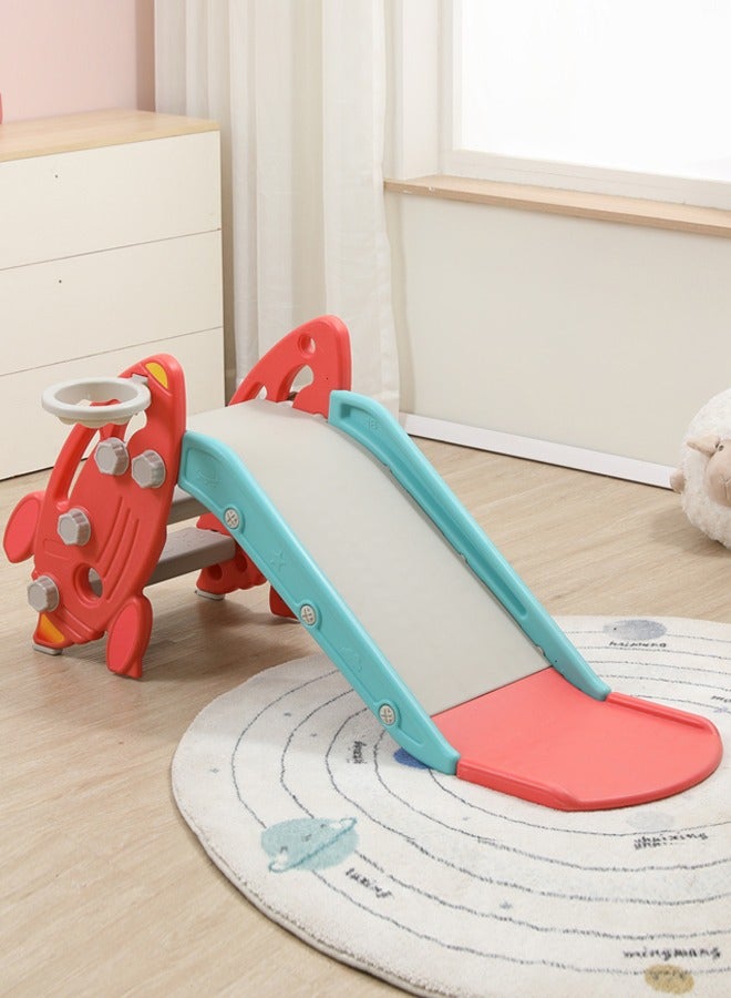 JSAITOYS Popular Children Safety Two Use Foldable Slide Playground Indoor Plastic Slides  - Image 1