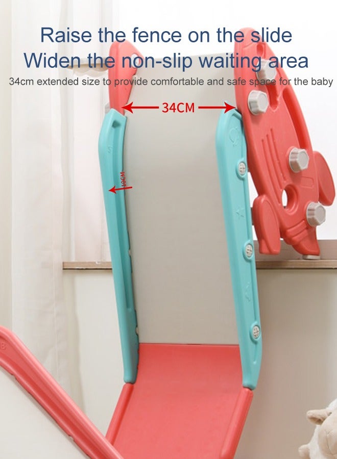 JSAITOYS Popular Children Safety Two Use Foldable Slide Playground Indoor Plastic Slides  - Image 4