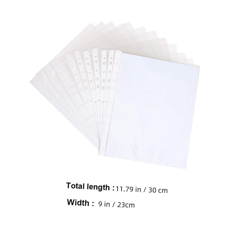 200pcs Protectors for Binders Document Sleeves Clear Glossy Finish Non Static Easy Insertion Protects Photos and Papers for Home Office School - Image 3