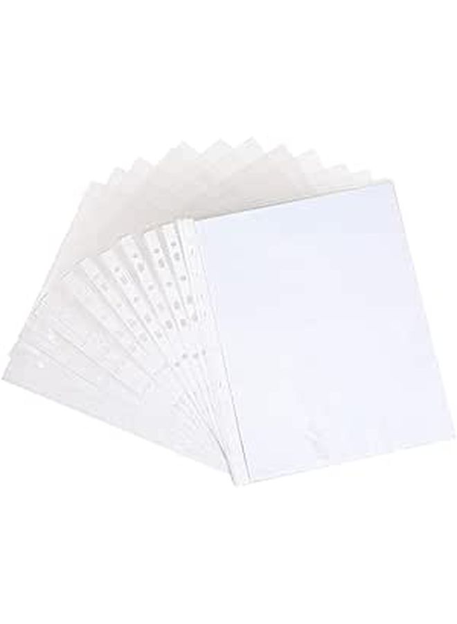 200pcs Protectors for Binders Document Sleeves Clear Glossy Finish Non Static Easy Insertion Protects Photos and Papers for Home Office School - Image 1