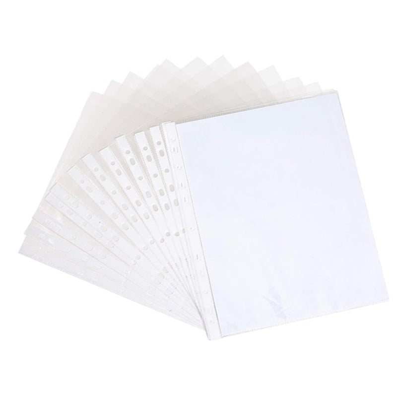 200pcs Protectors for Binders Document Sleeves Clear Glossy Finish Non Static Easy Insertion Protects Photos and Papers for Home Office School - Image 2