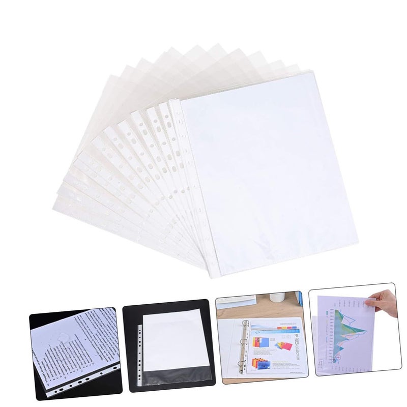 200pcs Protectors for Binders Document Sleeves Clear Glossy Finish Non Static Easy Insertion Protects Photos and Papers for Home Office School - Image 5