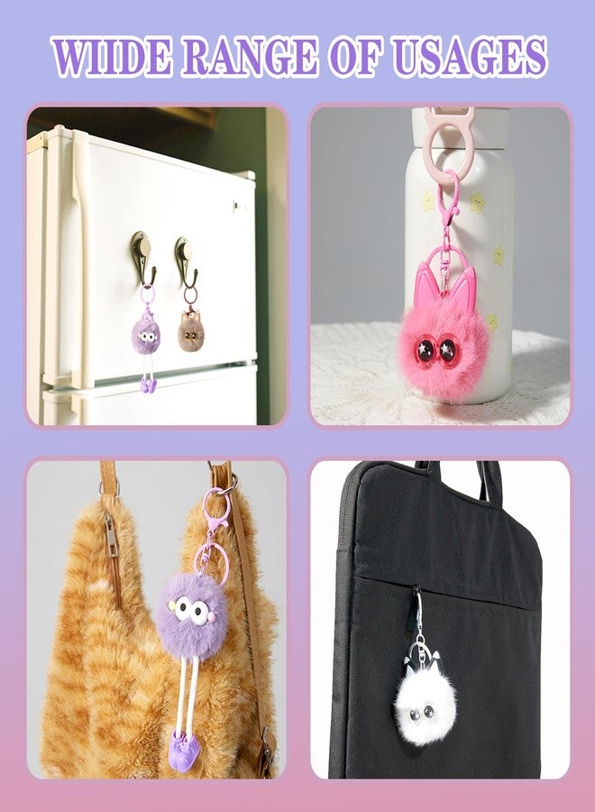 OMyFav 12 PCs Kids Keychains - Keychain Cute for Birthday Goodie Bags Girls Novelty Keychains Kids Party Favors Pinata Toys Keyrings Classroom Prizes Elementary Child Bulk Items Class Prizes - Image 3