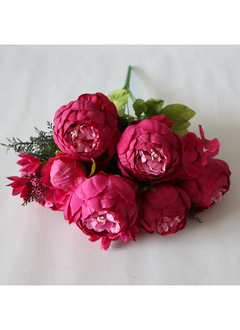 Autumn peony 13 European-style core-wrapped Peony Bouquet wedding home floral simulation flower peony flower wholesale Spring Rose Red - pzsku/Z6A8C6675D1A0E1D1A561Z/45/_/1734014819/10f011ce-17c9-401e-9f1b-e6ca79662e28