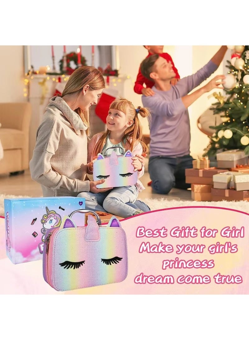 ZedPlay Makeup Kit for Girls, Unicorn Makeup Set, Real Washable Make up Kit for Unicorn Toddler Makeup for Kid Birthday Gifts Unicorn Toys for Girls Unicorn Makeup Bag - Image 5