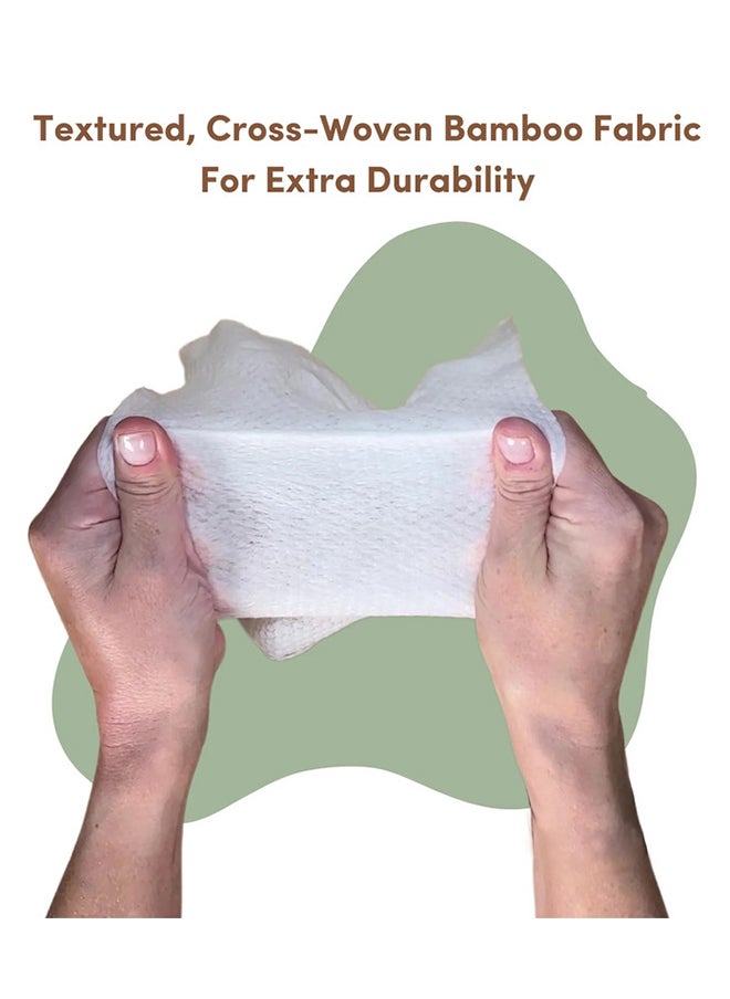 Terra Pack of 10 Bamboo Baby Wipes Pure New Zealand Water Biodegradable Bamboo Fiber For Sensitive Skin No Harmful Chemicals or Unwanted Ingredients - 0+ Months  - Image 3