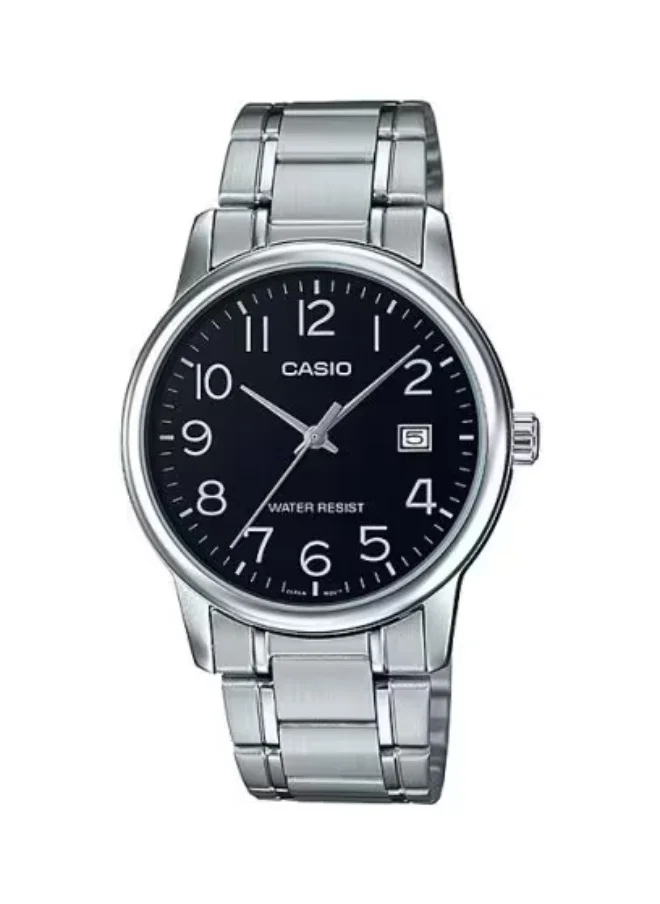 كاسيو Men's Stainless Steel Analog Watch MTP-V002D-1B - 37 mm