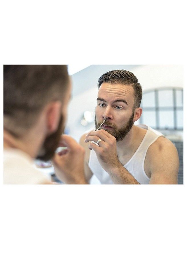 Motanar Professional Grooming Scissors For Personal Care Facial Hair Removal And Ear Nose Eyebrow Trimming Stainless Steel Fine Straight Tip Scissors Men - Image 5