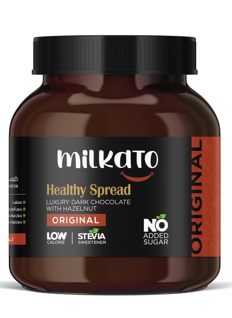 Milkato - Healthy Spread  Chocolate Original with Hazelnut 375 gm - Image 1