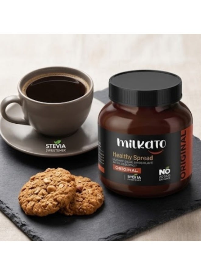 Milkato Healthy Spread  Chocolate Original with Hazelnut 375 gm - Image 4