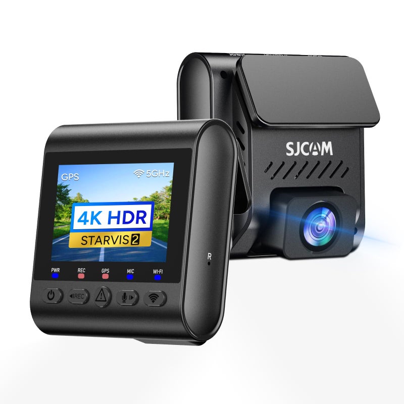 SJCAM SJCAM 4K Car Dash cam Front,IMX678 Starvis 2 Night Vision Dash Camera for Cars, F1.8, 170°FOV with HDR, 5G Wireless WiFi, Ultra-Precise GPS, 24/7 Hours Parking Mode - Image 1