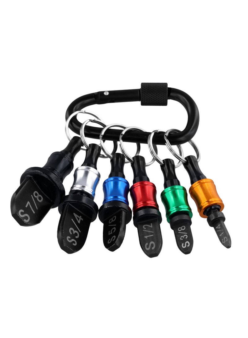 SYOSI HVAC Swaging Tool Set, Air Conditioner Flaring Tool HVAC Swage Tool Repairing Kit Boring Drill Copper Tube Expender with Keychain & Carabiner & 7/8'', 3/4'', 5/8'', 1/2'', 3/8'', 1/4'' Bits - Image 2