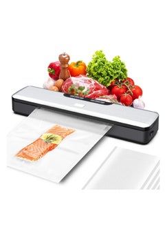 Lezonic Vacuum Sealer Machine with 5PCS(17*25cm) Seal Bags, Automatic Food Sealer, Vacuum Packing Machine for Food Storage,Vacuum Packer Machine for Sous Vide Cooking Dry & Moist Food Modes，With UK PLUG  - Image 4