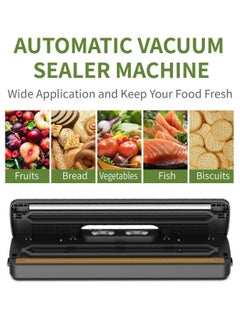 Lezonic Vacuum Sealer Machine with 5PCS(17*25cm) Seal Bags, Automatic Food Sealer, Vacuum Packing Machine for Food Storage,Vacuum Packer Machine for Sous Vide Cooking Dry & Moist Food Modes，With UK PLUG  - Image 5