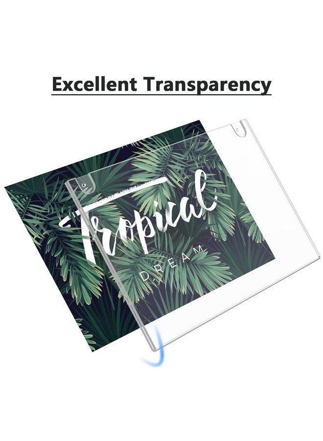 ماكسجير حامل لافتات أكريليك من ماكس جير، مقاس 11 × 17 بوصة، حامل لافتات حائطي، إطار صورة بلاستيكي شفاف مع أشرطة لاصقة ومسامير تثبيت للمكتب والمنزل والمتجر والمطعم والمناظر الطبيعية، عبوة من 6 قطع - Image 4