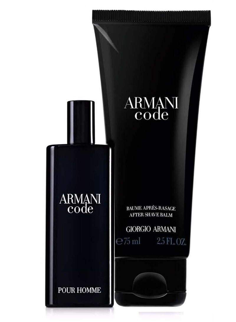 عطر ارماني كود بور هوم 15 مل + جل لوشن للجسم 15 + 75ملليلتر