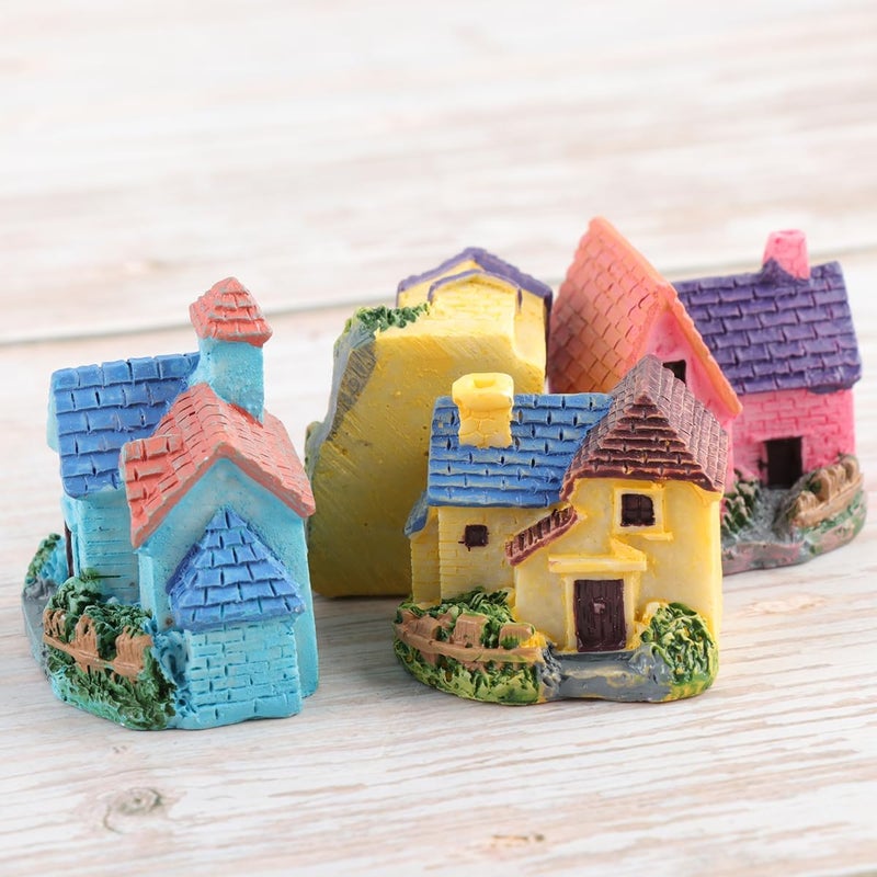 TINKSKY 4pcs Miniature Dollhouse Bonsai Craft Garden Resin Landscape DIY Villa Decor Birthday Gift for Children - Image 4