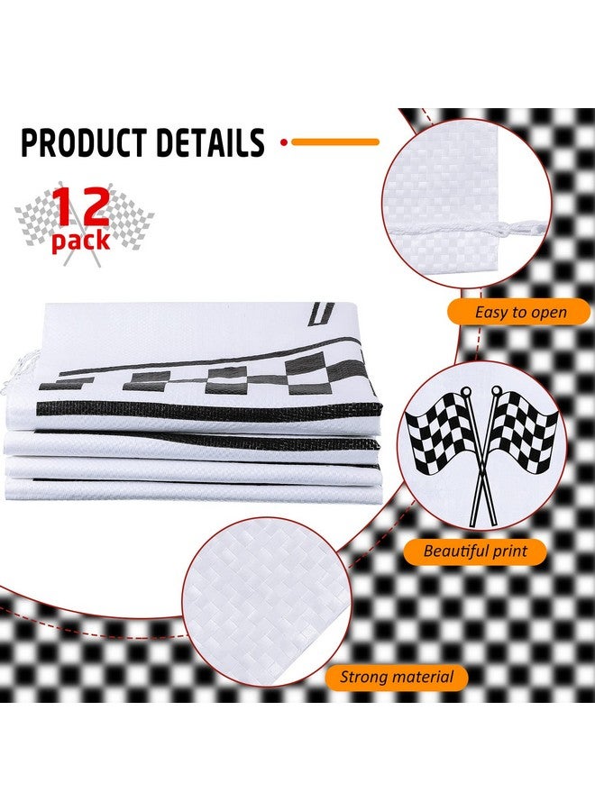 Cindeer 12 Pieces Potato Sack Race Bags Race Car Party Favors Outdoor Lawn Games Potato Sack Race Jumping Bags Race Car Themed Party Supplies Backyard Field Day Birthday Party Game  - Image 4