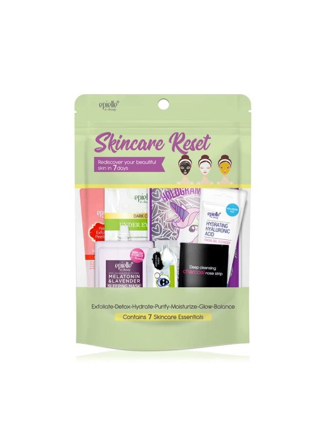 Epielle Skincare Reset 7-Day Kit, Korean Beauty, Korean Skincare, All in one Kit, Gift Set, Beauty Gift, Spa Day, Easter Gifts (Pack of 1, Skincare Reset 7-Day Kit) - Image 2