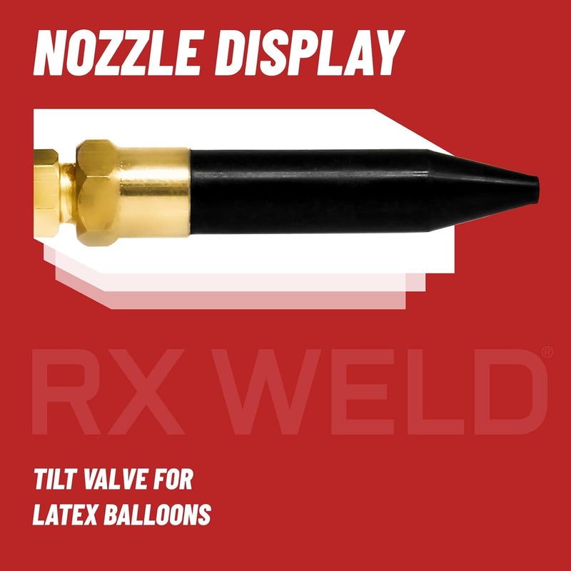 RX WELD Helium Latex Balloon Filler Air Flow Inflator Regulator 0-3000 PSI with Gauge for CGA580 Tank Valve - Image 3