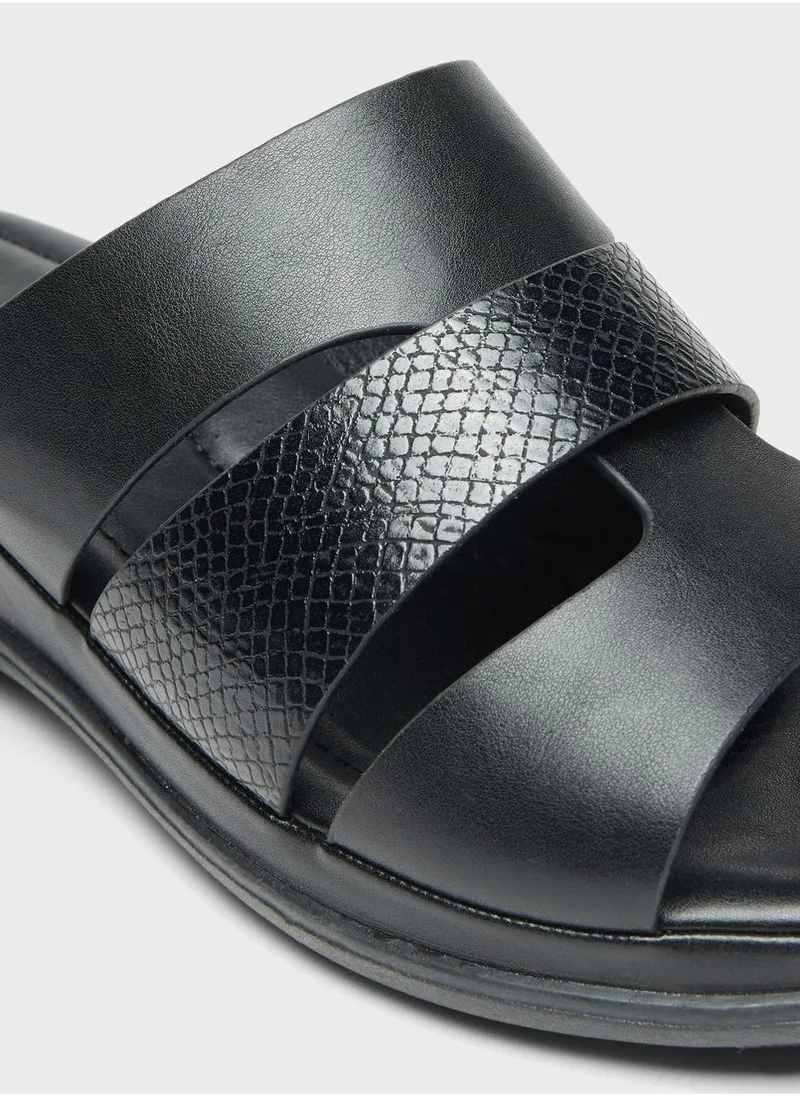 شو اكسبرس Multi Strap Wedge Sandals