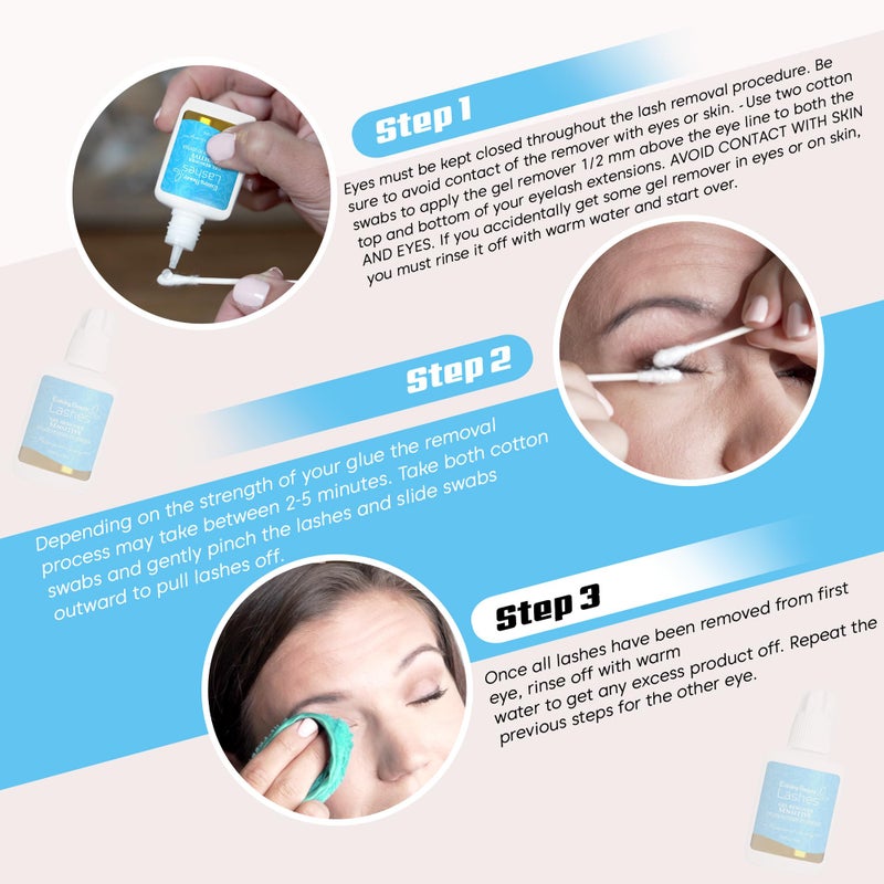 Existing Beauty 2 Pack Sensitive Lash Remover for Lash Extensions - Clear Eyelash Extension Remover Gel - Fast-Acting Lash Extension Remover, Efficient Lash Glue Remover 15 ml ea - Existing Beauty Lashes - Image 2