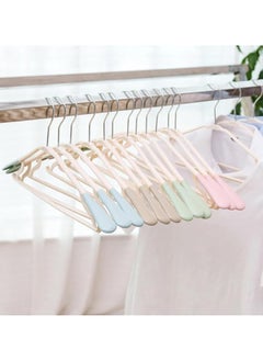 TYCOM Clothes Hangers 25 Pack Heavy Duty Durable Standard Clothes Hanger Plastic Suit Coat Shirt Hangers Space Saving Clothes Hanger with Rubber Coating 25 Pieces Beige.  - Image 3