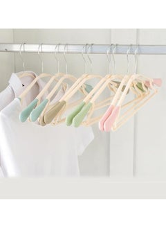 TYCOM Clothes Hangers 25 Pack Heavy Duty Durable Standard Clothes Hanger Plastic Suit Coat Shirt Hangers Space Saving Clothes Hanger with Rubber Coating 25 Pieces Beige.  - Image 5