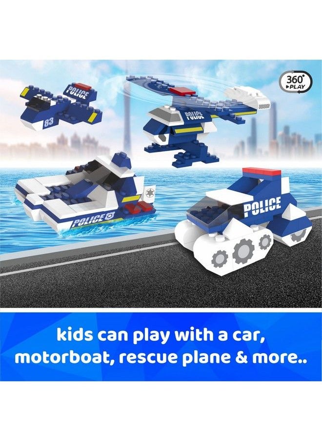 Webby 6 In 1 Police Abs Building Blocks Kit Adventure Play Set Fun Creative Toy Set For 5+ Years Kid (169 Pcs) Multicolor  - Image 5