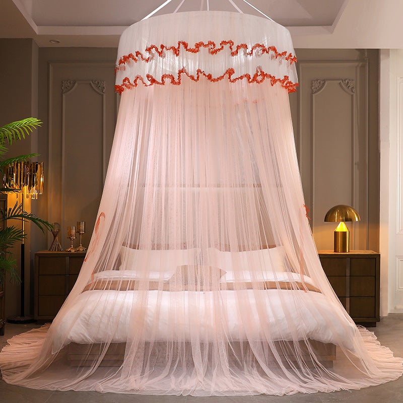 Dome Princess Wind Punch-Free Suspended Encryption Mosquito Net Household 1.5 M1.8 M Bed Bedroom Floor-Type Bed Mantle - Image 4