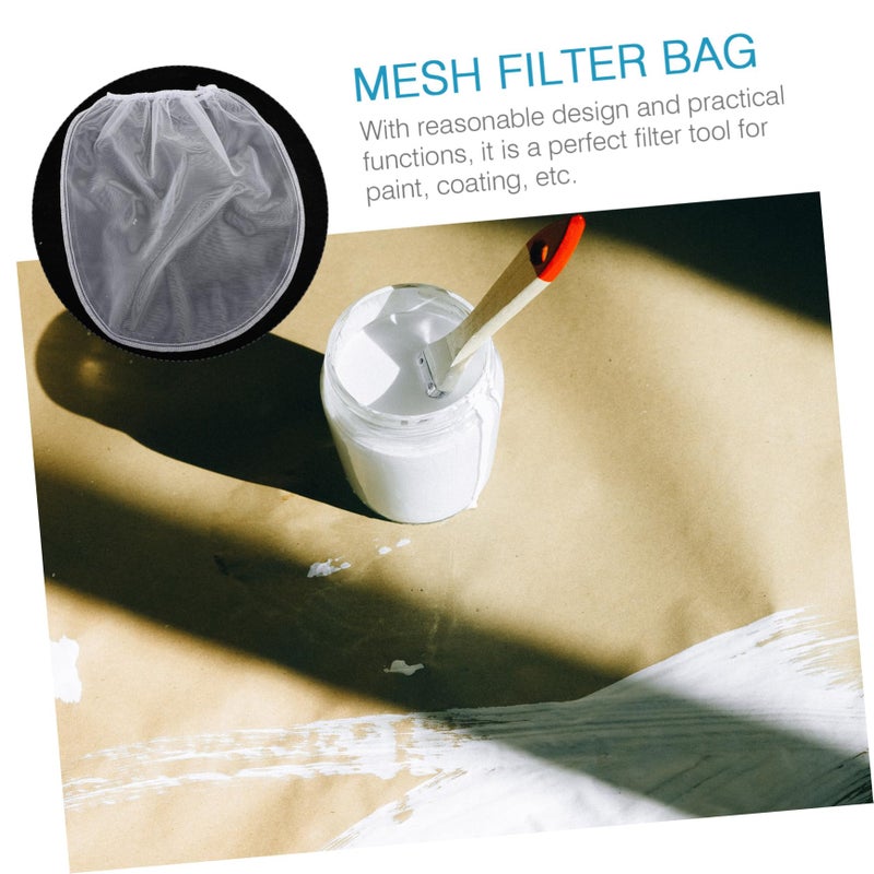 10Pcs Mesh Paint Filter Bags Drawstring Strainer For Oil Based Paint 29 50X28 00X0 10CM - Image 5