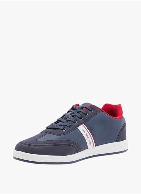 Men's Panelled Lace-Up Sneakers